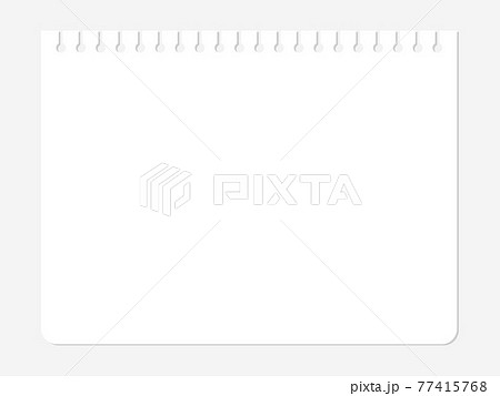白紙のメモ用紙イラスト 77415768