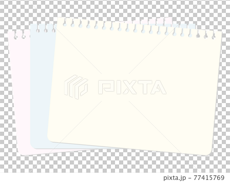 白紙のメモ用紙イラスト 77415769