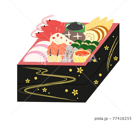 おせち　重箱　詰め合わせ 77416255