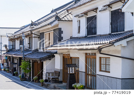豆田町　大分県日田市豆田町の町並み 77419019