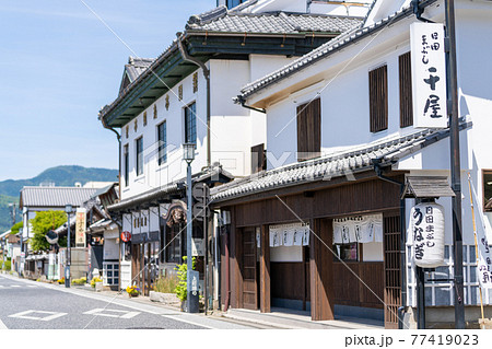 豆田町　大分県日田市豆田町の町並み 77419023