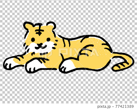 豊富な商品から 手描き風かわいいトラのイラスト素材 [77421389] - PIXTA 手描きイラスト