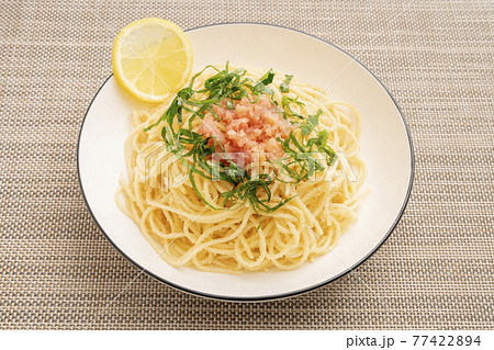 手作りたらこスパゲティ 77422894