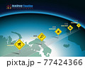 Business roadmap timeline infographic world designed, vector infographic 77424366