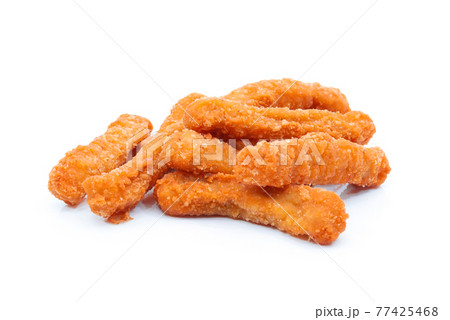 Fried Chicken Pop on a white background 77425468