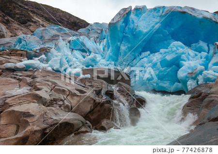 Nigardsbreen glacier terminal face Jostedalsbreen National Park Sogn og Fjordane Norway Scandinavia Nigardsbreen glacier terminal face Jostedalsbreen National Park Sogn og Fjordane Norway Scandinavia 77426878