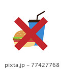 Not allowed to eat flat style vector. 77427768