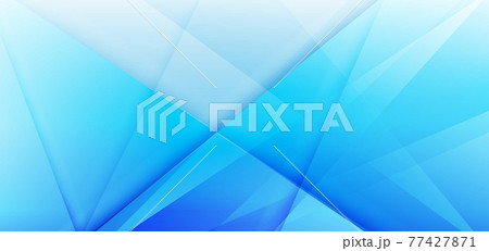 Abstract white and blue gradient triangles overlapping background. Modern Template. 77427871