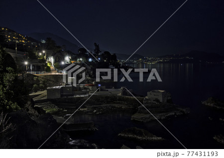 Nervi, a town in the east of Genoa, renowned for its promenade Nervi, a town in the east of Genoa, renowned for its promenade 77431193