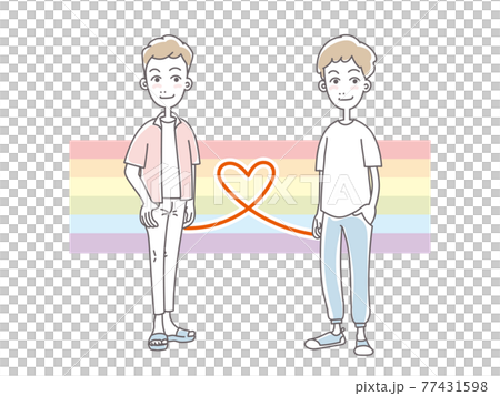 Happy homosexual couple 77431598