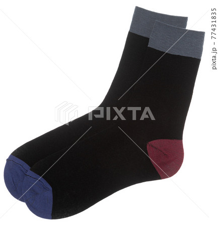 Pair of socks isolated on white 77431835