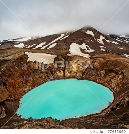 Mount Askja geothermal lake, Iceland 77435060