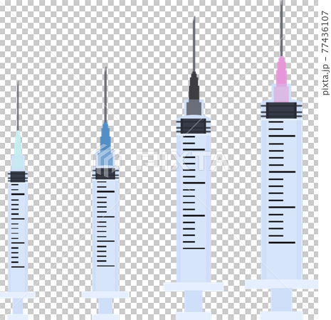 Syringe illustration vector material 77436107
