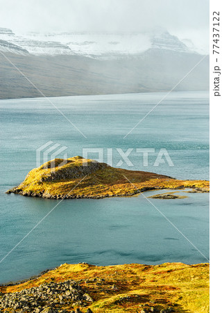 Eskifjordur on the east side of Iceland Eskifjordur on the east side of Iceland 77437122