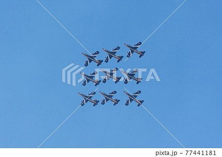 イタリア空軍アクロバットチーム「フレッチェ・トリコローリ」ダイヤモンド隊形 77441181
