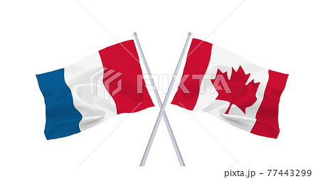 カナダとフランスの国旗