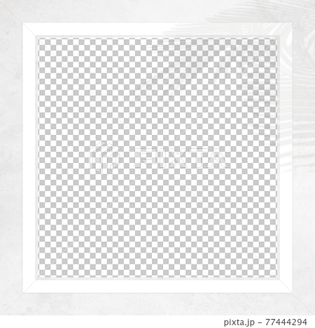 白い壁と植物の影で構成した爽やかな雰囲気のフレーム - 複数のバリエーションがあります 白い壁と植物の影で構成した爽やかな雰囲気のフレーム - 複数のバリエーションがあります 77444294