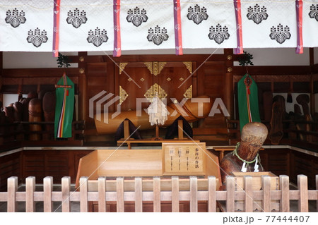 子宝 安産の神様 田縣神社の写真素材