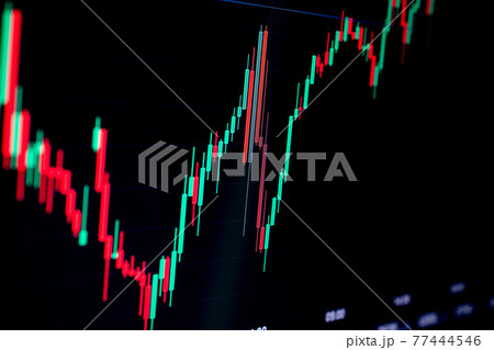 Stock market graph. Graphics growth forex finance market on tablet screen. Financial chart, stock analysis data for business background. Investment and economic concept. Stock market graph. Graphics growth forex finance market on tablet screen. Financial chart, stock analysis data for business background. Investment and economic concept. 77444546