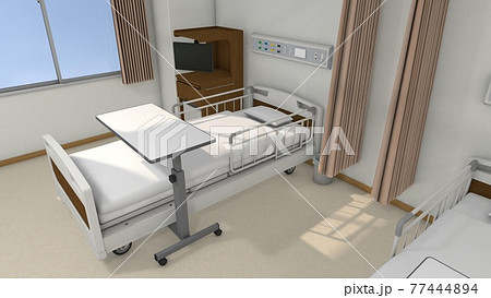 病院の病室のイラスト素材