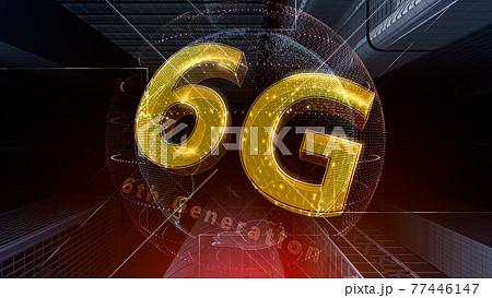 6G スマートシティ ネットワーク テクノロジー 通信 システム 情報 CG 背景 バック 77446147