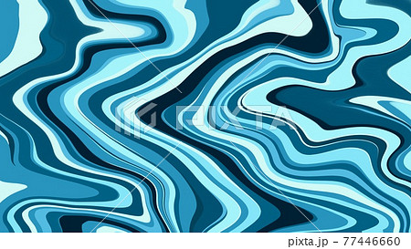 青色のマーブリングのイラスト 青色のマーブリングのイラスト 77446660