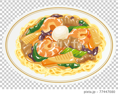 五目あんかけ焼きそば 77447080