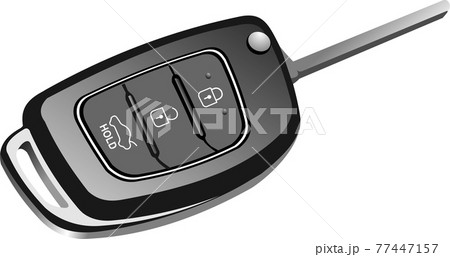 Key ignition. Vector 3d illustration 77447157