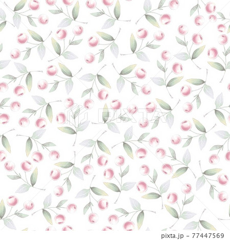 Forest and garden berries seamless pattern 77447569
