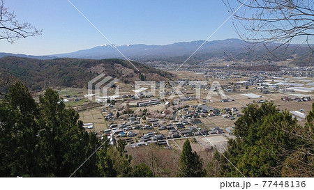 展望台からの桜咲く龍岡城五稜郭(2021年4月) 展望台からの桜咲く龍岡城五稜郭(2021年4月) 77448136