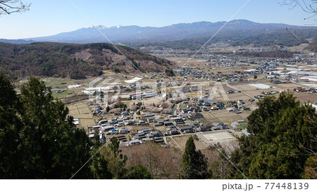 展望台からの桜咲く龍岡城五稜郭(2021年4月) 展望台からの桜咲く龍岡城五稜郭(2021年4月) 77448139