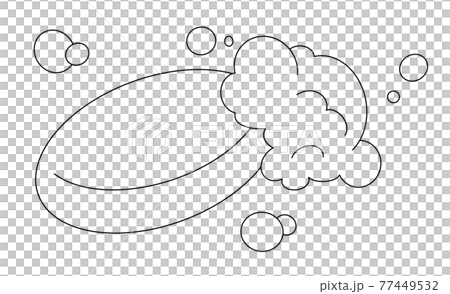 石鹸　線画 77449532