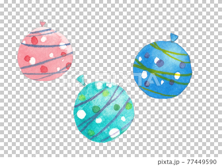 Hand drawn watercolor cut illustration of water balloon 77449590