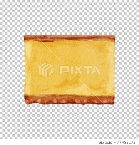 Castella hand-painted watercolor style... - Stock Illustration ...