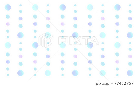 水彩で描いたドット柄ストライプ 77452757