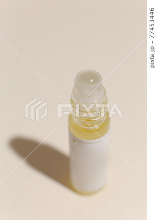 perfume bottle on the neutral modern background 77453446