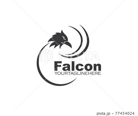 Falcon Eagle Bird Logo Template vector 77454024