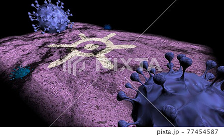 コロナに蝕まれる東京　緊急事態宣言都道府県　感染対策 77454587