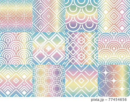 Metalic foil rainbow patterns Metalic foil rainbow patterns 77454656