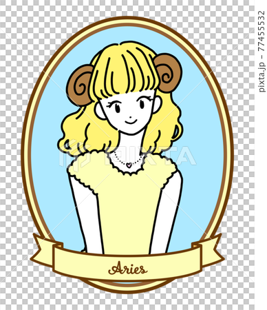 12星座 イラスト 文字入りのイラスト素材