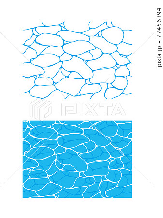 水面のパターン素材 水面のパターン素材 77456394