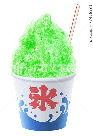 かき氷 氷菓子 イラスト リアル メロン かき氷 氷菓子 イラスト リアル メロン 77456531