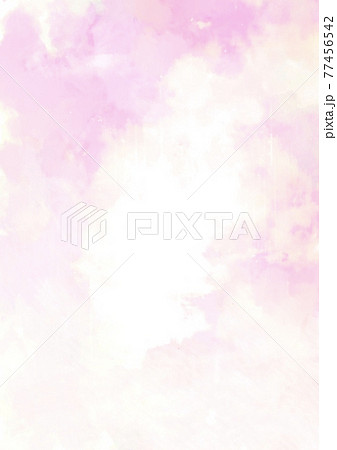 幻想的なピンクのふわふわ水彩テクスチャ背景のイラスト素材