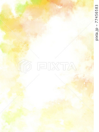 幻想的な黄色のふわふわ水彩テクスチャ背景のイラスト素材 77456583 Pixta