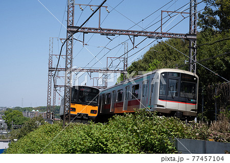 東急田園都市線つくし野駅周辺の東急＆東武車両走行風景 77457104