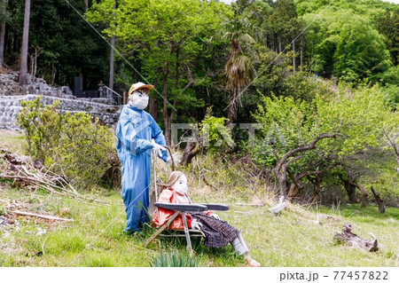 埼玉県秩父市 中山道の宿場 贄川宿 かかしの里 埼玉県秩父市 中山道の宿場 贄川宿 かかしの里 77457822