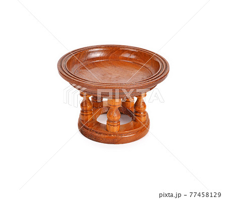 Khantoke northern thailand isolated on white background 77458129