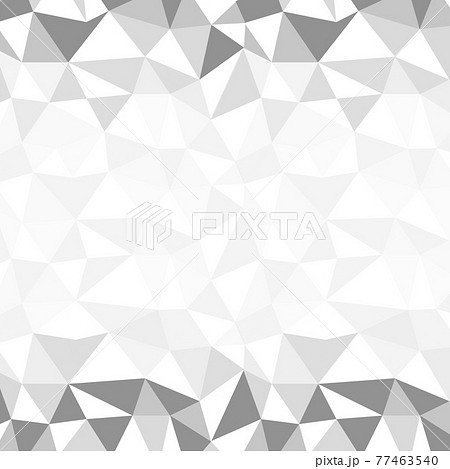 幾何学模様 ポリゴン柄のフレーム素材 モノトーンのイラスト素材