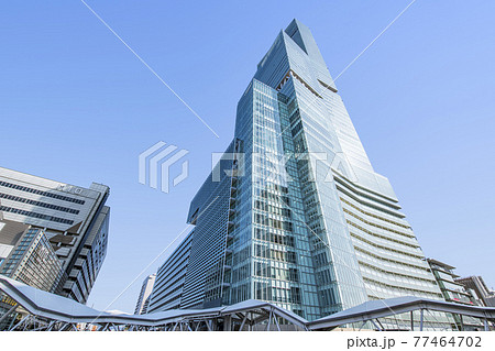 大阪府大阪市 快晴のあべのハルカス 大阪府大阪市 快晴のあべのハルカス 77464702