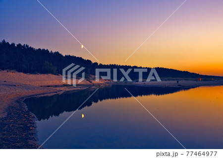 Sunset on the beach, Latvia, Baltic sea Sunset on the beach, Latvia, Baltic sea 77464977